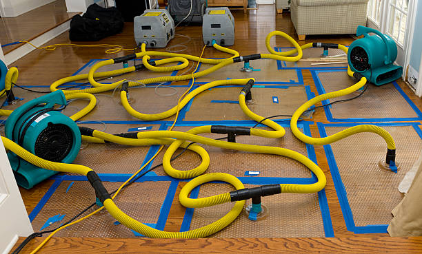 Professional Water Damage Restoration technician working in Goshen, NH